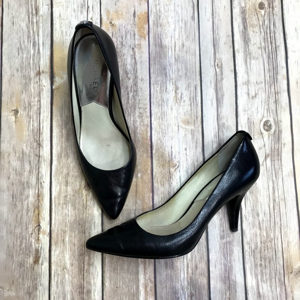 Michael Michael Kors Black Leather Heel